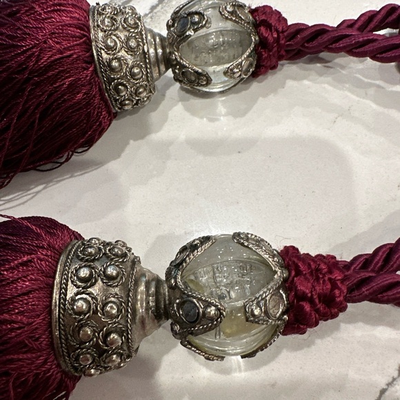 New Vintage 2 Pcs Rope Curtain Tassel TieBacks Curtain Fringe, bought $34.99each - Picture 9 of 16